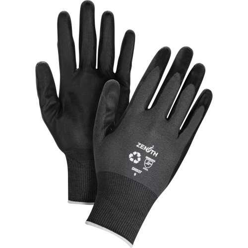 Eco-Friendly Breathable Coated Gloves, 7, Foam Nitrile Coating, 21 Gauge, Nylon/RPET Shell Equipment World