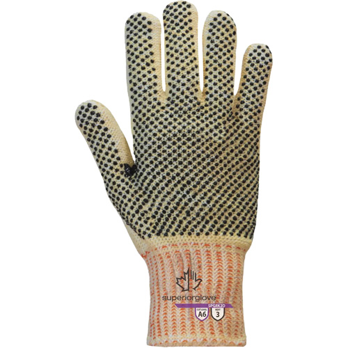 Gants r&eacute;sistants &agrave; la coupe Contender SPGRK2D, Taille Petit, Calibre 7, Rev&ecirc;tement PVC, Enveloppe en Kevlar/Fil technique, ASTM ANSI niveau A6 Equipment World