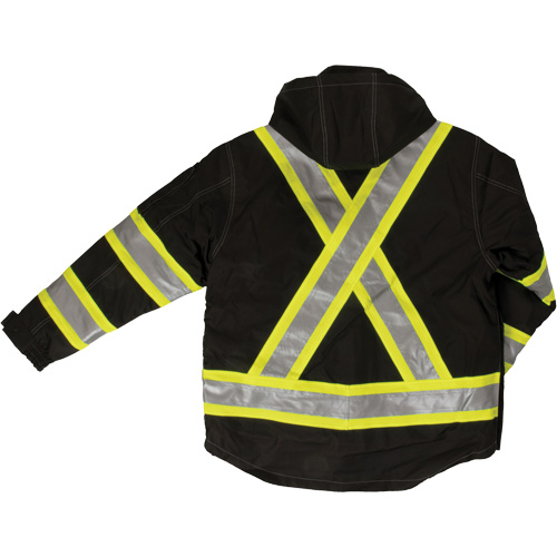 Ripstop 4-in-1 Safety Jacket, Polyester, Black, Small Equipment World