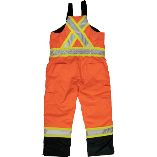 Ripstop Insulated Safety Bib Overall, Polyester, X-Small, High Visibility Orange Equipment World