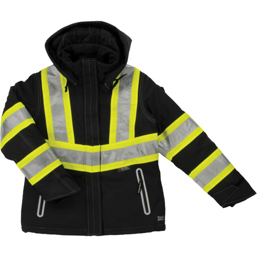 Womens Insulated Flex Safety Jacket, Polyester, Black, Small Equipment World