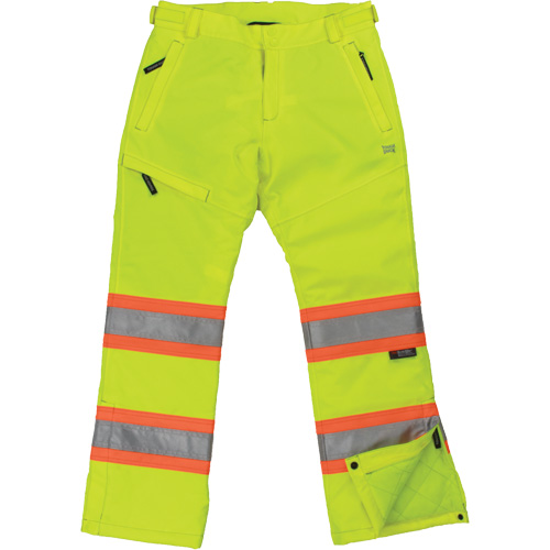 Womens Insulated Flex Safety Pant, Polyester, Medium, High Visibility Lime-Yellow Equipment World
