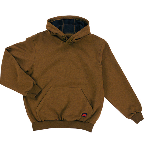 Water Repellent Fleece Pullover Hoodie, Men's, Medium, Brown Equipment World