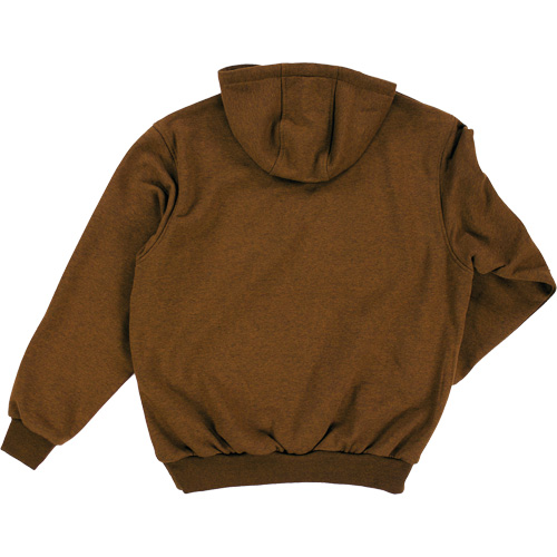 Water Repellent Fleece Pullover Hoodie, Men's, Medium, Brown Equipment World