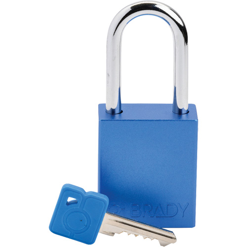 Lockout Padlock, Safety Padlock, Keyed Different, Aluminum, 1-1/2" Width Equipment World