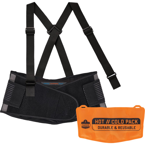 Proflex 1675 Back Support Brace with Cooling/Warming Pack, Spandex, X-Small Equipment World