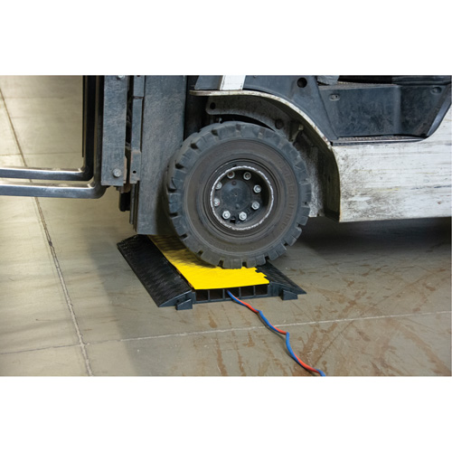 Polyurethane Cable Protector, 5 Channels, 35.43" L x 19.69" W x 2" H Equipment World