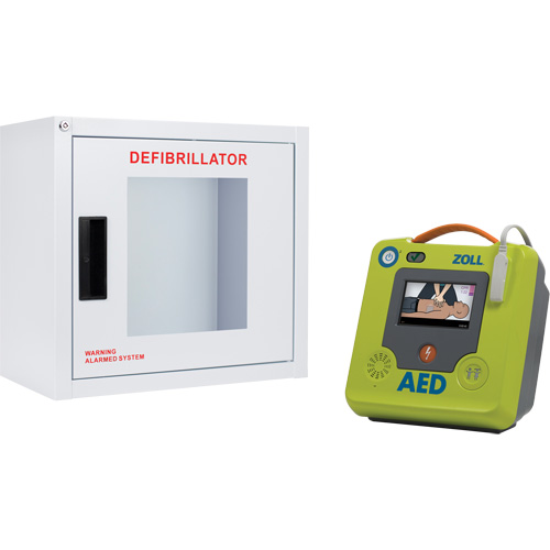AED 3 AED & Wall Cabinet Kit, Semi-Automatic, English, Class 4 Equipment World