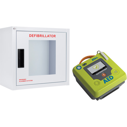 AED 3 AED & Wall Cabinet Kit, Automatic, English, Class 4 Equipment World
