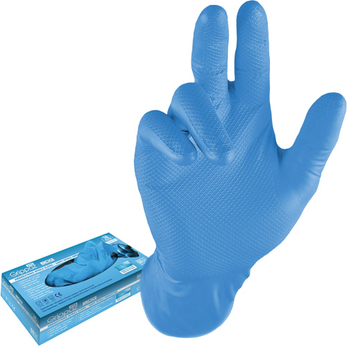 Disposable Gloves, 3X-Large, Nitrile, 8-mil, Powder-Free, Blue Equipment World