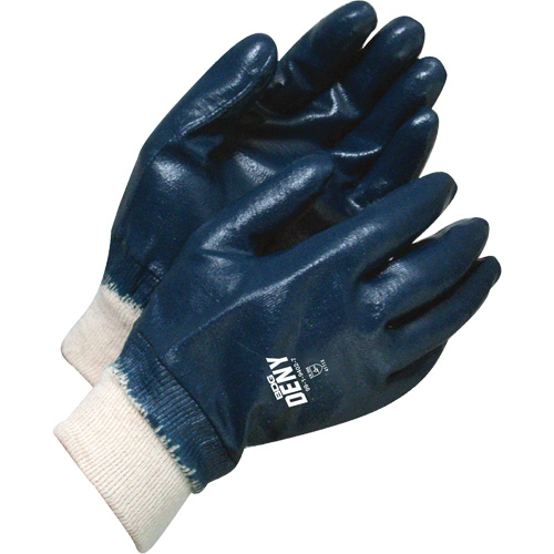 Deny&reg; Gloves with Knit Wrist, 11, Nitrile Coating, Cotton Shell Equipment World