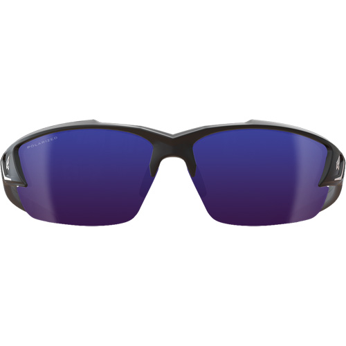 Khor G2 Safety Glasses, Blue Mirror Lens, Anti-Scratch/Polarized, ANSI Z87+/MCEPS GL-PD 10-12/Meets/Exceeds CSA Z94.3 Equipment World