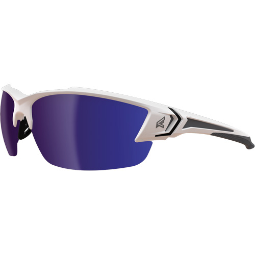 Khor G2 Safety Glasses, Blue Mirror Lens, Anti-Scratch/Polarized, ANSI Z87+/MCEPS GL-PD 10-12/Meets/Exceeds CSA Z94.3 Equipment World