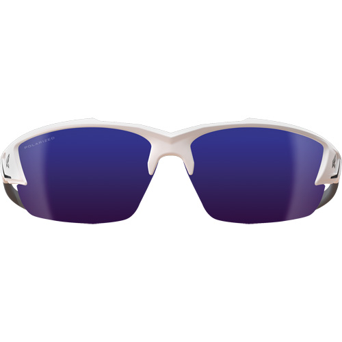 Khor G2 Safety Glasses, Blue Mirror Lens, Anti-Scratch/Polarized, ANSI Z87+/MCEPS GL-PD 10-12/Meets/Exceeds CSA Z94.3 Equipment World