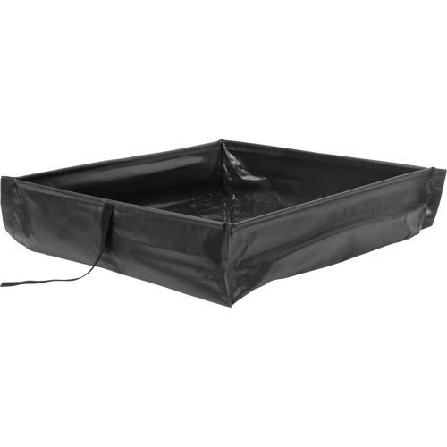 Collapsible Roll-Up Spill Berm, 15 US gal. Capacity, 2' W x 2' L x 6" H Equipment World