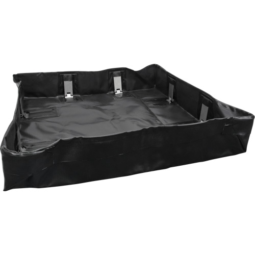 Collapsible Berm, 30 US gal. Capacity, 3' W x 3' L x 6" H, Snap-Up Bracket Equipment World