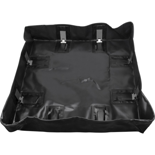 Collapsible Berm, 30 US gal. Capacity, 3' W x 3' L x 6" H, Snap-Up Bracket Equipment World