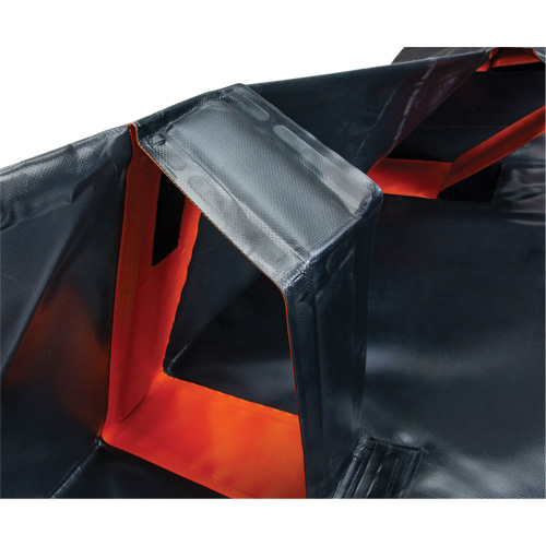 Berme d&eacute;ployable &agrave; mur IBX, Capacit&eacute; 4488 gal. US, 12' la x 50' lo x 12" h, Support &agrave; encliqueter Equipment World