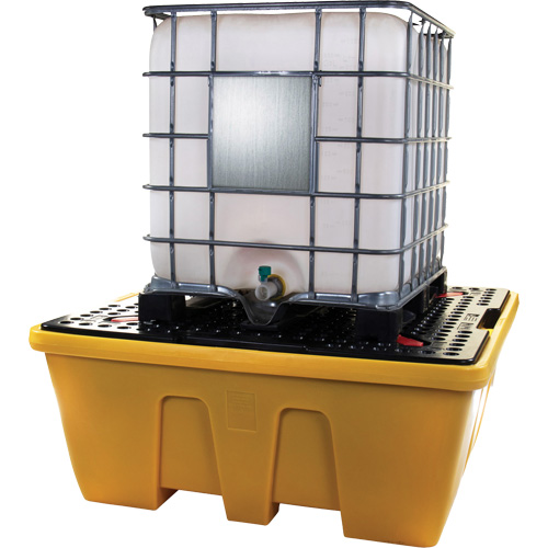 IBC Spill Pallet, 333 US gal. Spill Capacity, 66" x 66" x 27.5" Equipment World