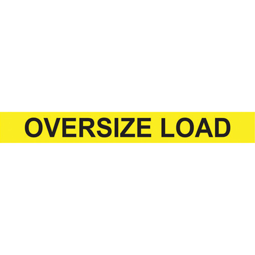 Oversize Load Heavy Haul Sign, Decal/Vinyl, 96" W x 12" H Equipment World