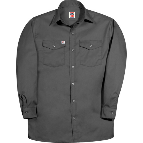 Premium Long-Sleeve Work Shirt, Men's, Small, Charcoal Equipment World