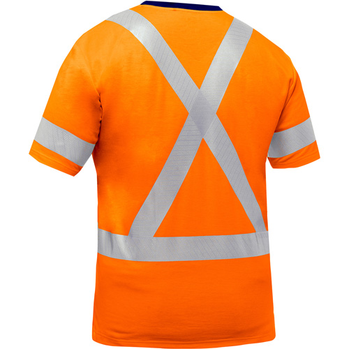 Bisley&reg; X-Back Short Sleeve Shirt, Poly-Cotton, Small, High Visibility Orange Equipment World