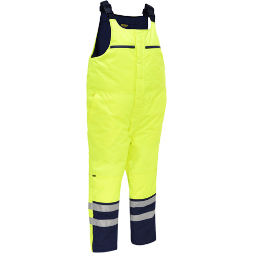 Bisley&reg; Extreme Cold Bib Overall, Polyester, Small, High Visibility Lime-Yellow Equipment World