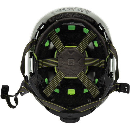 Casque de s&eacute;curit&eacute; d'escalade Fibre Metal, R&eacute;pond aux normes CSA type 2, Suspension Rochet, Ventil&eacute; Equipment World