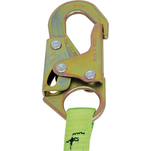 SA-5405-4 Shock Absorbing Lanyard, 4', Snap Hook Center, Snap Hook Leg Ends, Polyester Equipment World