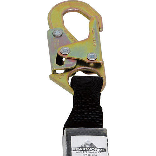 SA-5405-6 Shock Absorbing Lanyard, 6', Snap Hook Center, Snap Hook Leg Ends, Polyester Equipment World
