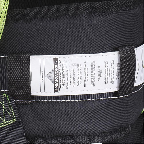 FBH10000E1020-S  Contractor Series Safety Harness with Positioning Belt, CSA Certified, Class AEP, Small Equipment World
