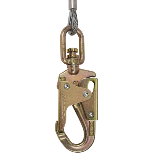 SRL-73302-40LE Cordage de s&eacute;curit&eacute; autor&eacute;tractable, 40', Acier galvanis&eacute;, Pivotant Equipment World