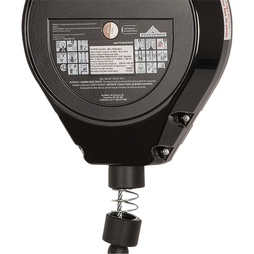 SRL-73302-60LE Cordage de s&eacute;curit&eacute; autor&eacute;tractable, 60', Acier galvanis&eacute;, Pivotant Equipment World