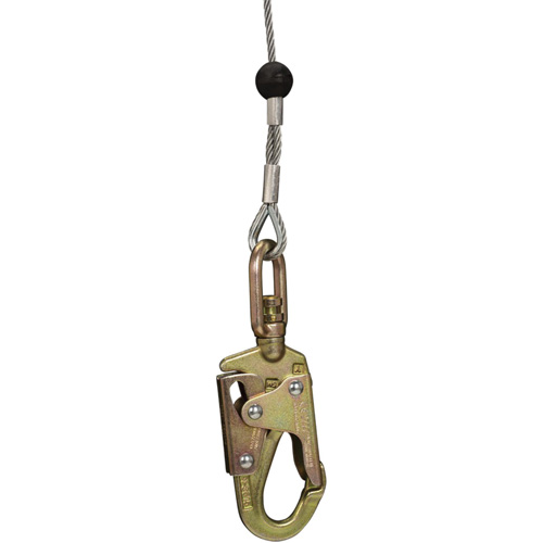 SRL-73303-96 Cable Self-Retracting Lifeline with Recovery, 96', Galvanized Steel, Swivel Equipment World