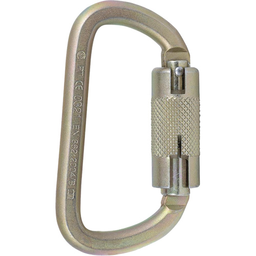 CP-03015-2 Zinc Plated Carabiner with 3/4" Gate Opening, Steel Equipment World