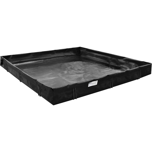 Spill Containment Berm, 269 US gal. Capacity, 8' W x 6' L x 1" H, L-Bracket Equipment World