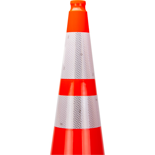 Premium Traffic Cone, 36", Orange, 4" & 6" Reflective Collar(s) Equipment World