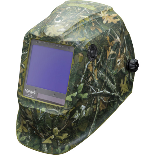 VIKING 3350 White Tail Camo Welding Helmet, 3.74" L x 3.34" W View Area, 5 - 13 Shade Range Equipment World