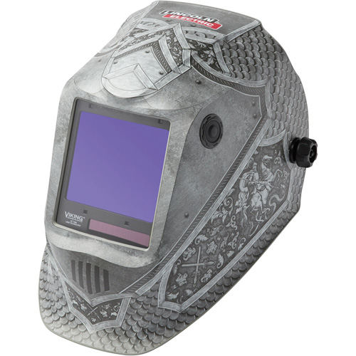 VIKING 3350 Medieval&reg; Welding Helmet, 3.74" L x 3.34" W View Area, 5 - 13 Shade Range Equipment World
