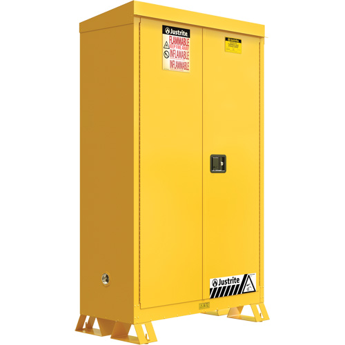 Armoire ext&eacute;rieure pour produits inflammables, 45 gal., 2 Porte(s), 43" La x 65" h x 18" p Equipment World