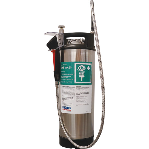 Portable Self-Contained Emergency Wash, Pressurized, 4 gal. Capacity, Meets None Equipment World