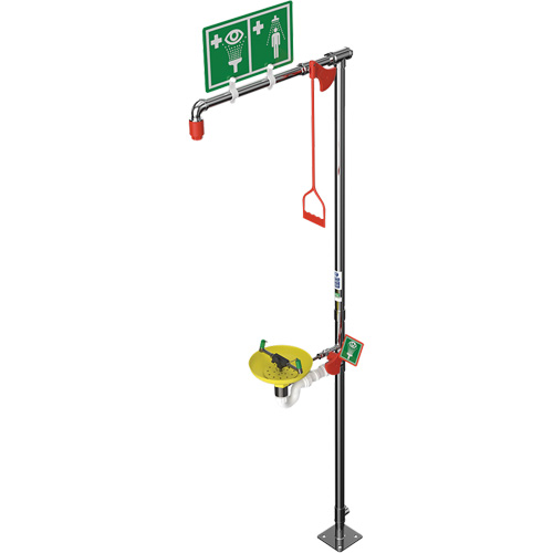 Combination Shower with Open ABS Bowl & Top Inlet, Pedestal Equipment World