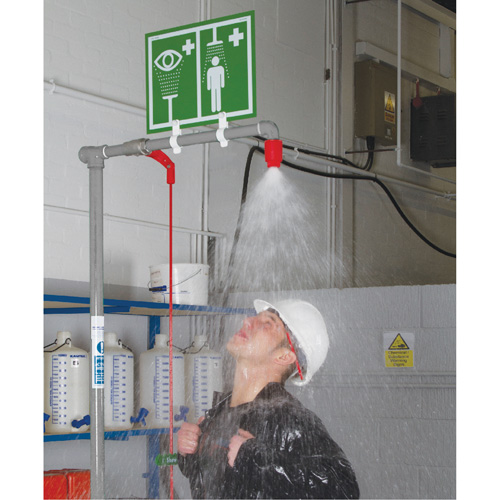 Combination Shower with Closed ABS Bowl & Top Inlet, Pedestal Equipment World