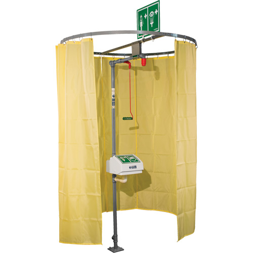 Pipe Mounted Safety Shower Modesty Curtain Equipment World