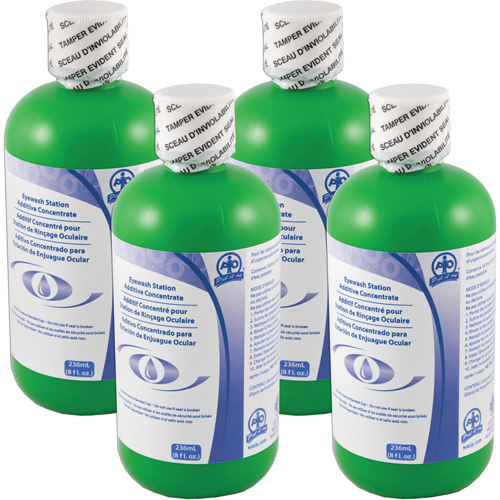Additive to Preserve Water in Self-Contained Emergency Eye Wash Stations, Canada, 4 Pack, 8 oz. Equipment World