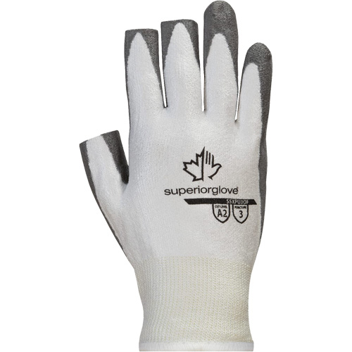 Gants &agrave; doigt ouvert Superior Touch SSXPU3OF, Taille 6, Calibre 13, Rev&ecirc;tement Polyur&eacute;thane, Enveloppe en Dyneema, ASTM ANSI niveau A2 Equipment World