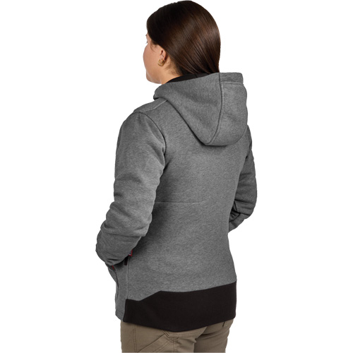 M12 Heated Hoodie with Battery, Women's, Medium, Grey, Poly-Cotton Equipment World