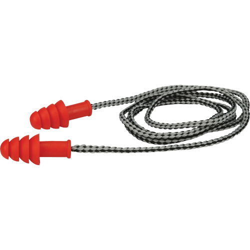 Bouchons d'oreilles r&eacute;utilisables en TPR de PIP, Avec cordon, Paire - Boîte pour vente au d&eacute;tail, 27 dB NRR, Taille unique Equipment World