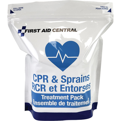 9-Piece CPR & Sprains Refill Pack for Emergency Response First Aid Kit Equipment World