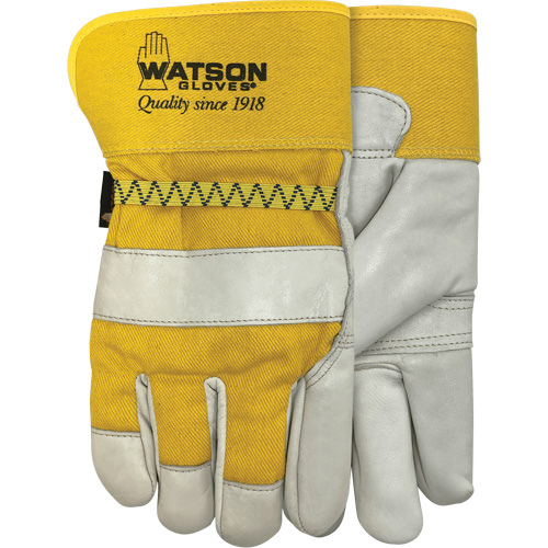 94003i Leather Combo Lined Gloves, Large, Grain Cowhide Palm, Fleece Inner Lining Equipment World